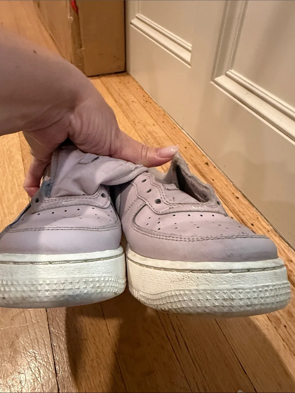 Nike Kids' Air Force 1 Lavender Low-Top Sneakers Platinum Violet